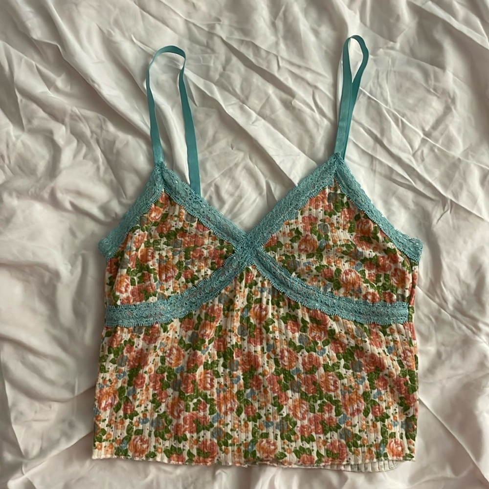 Wild fable tank floral pattern